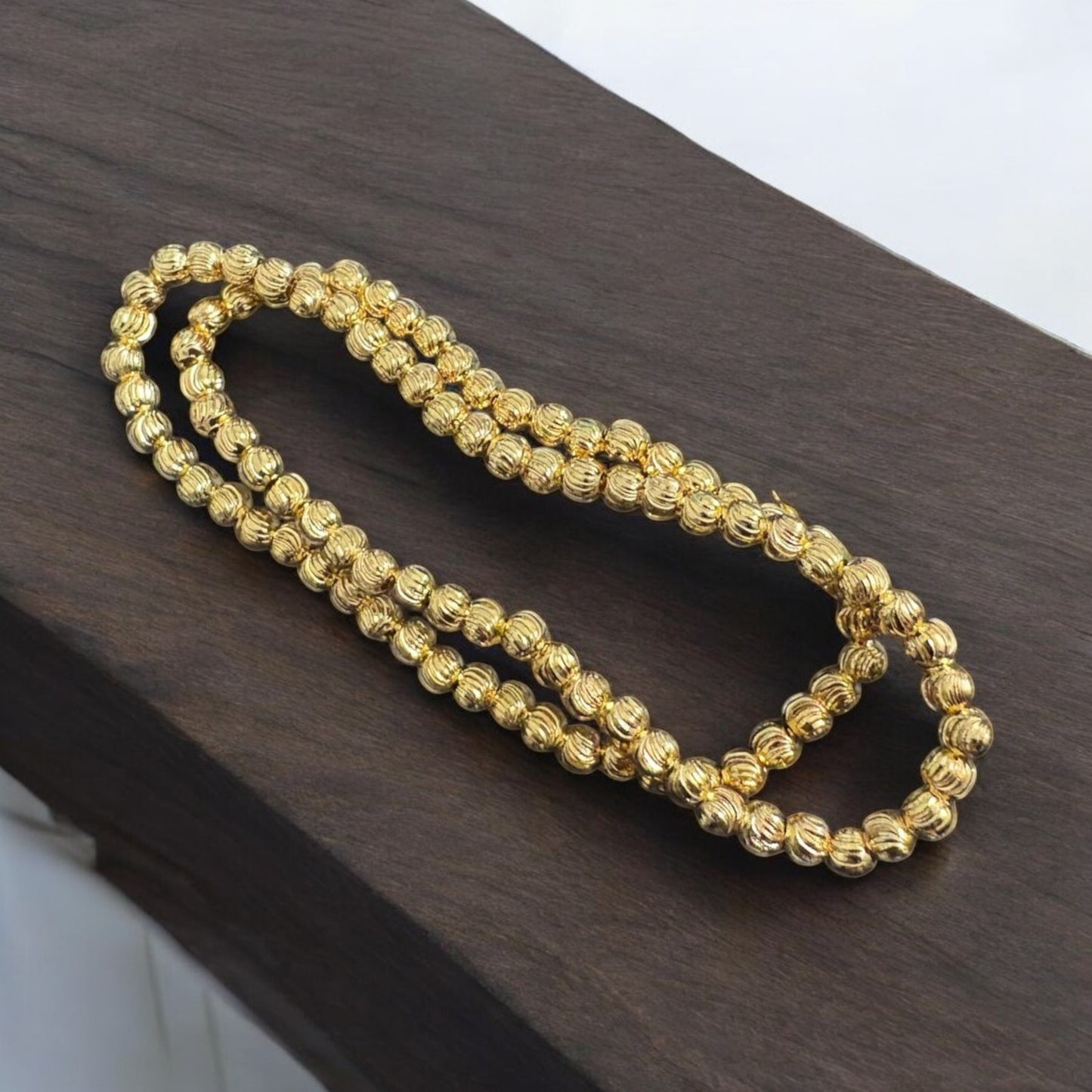 4mm golden spacer ball bead for jewelry making and craft designs