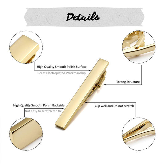 Alligator Hair Clip 4.5 cm - Gold (5 Pcs)