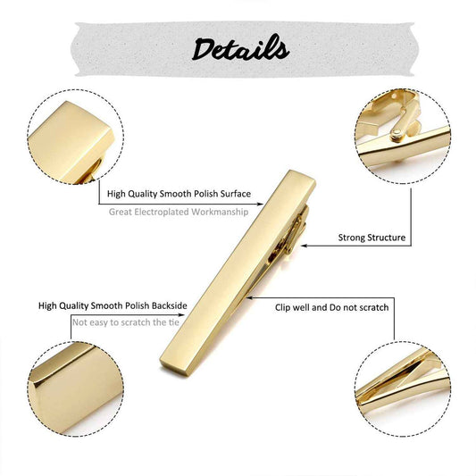 Alligator Hair Clip 4.5 cm - Gold (5 Pcs)
