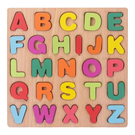 Wooden Alphabets and Number Board Puzzles for Kids