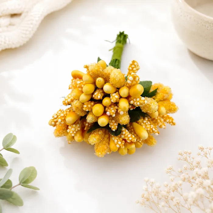Artificial Pollen Flowers - Yellow