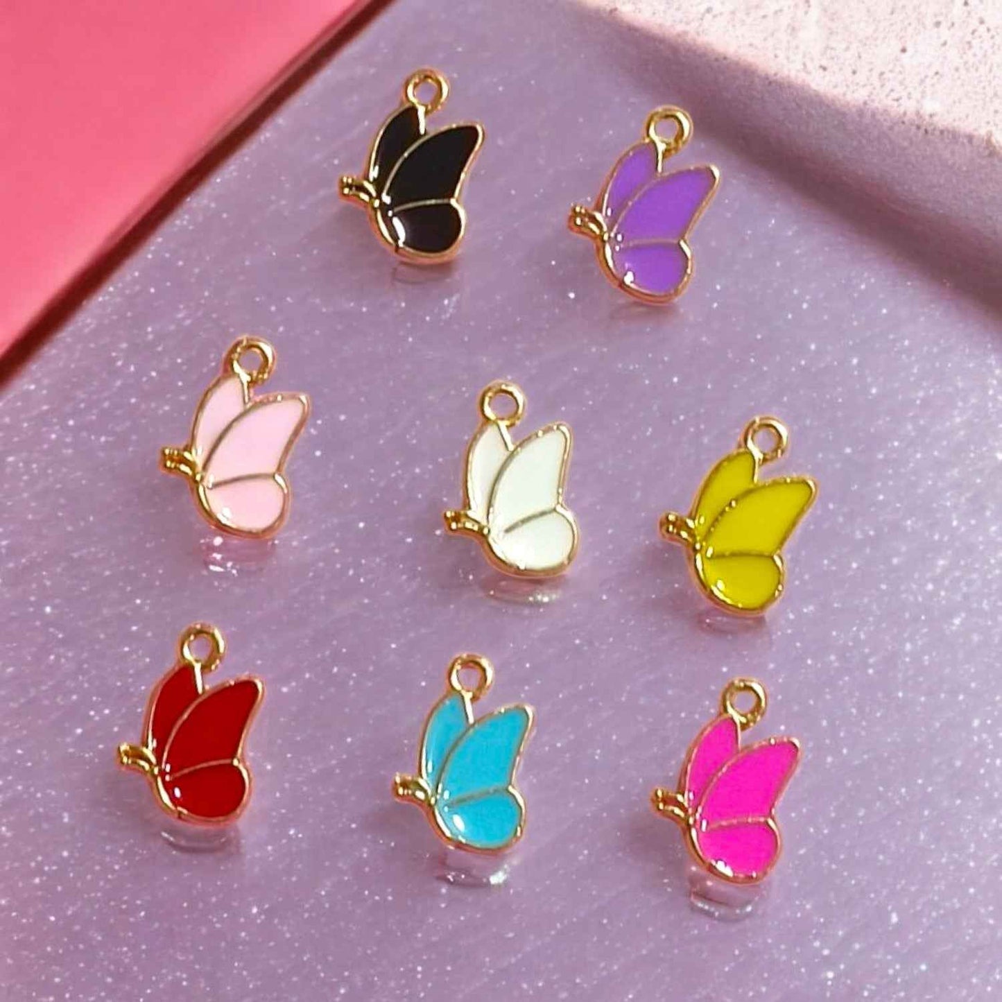 Butterfly Wings Enamel Charms
