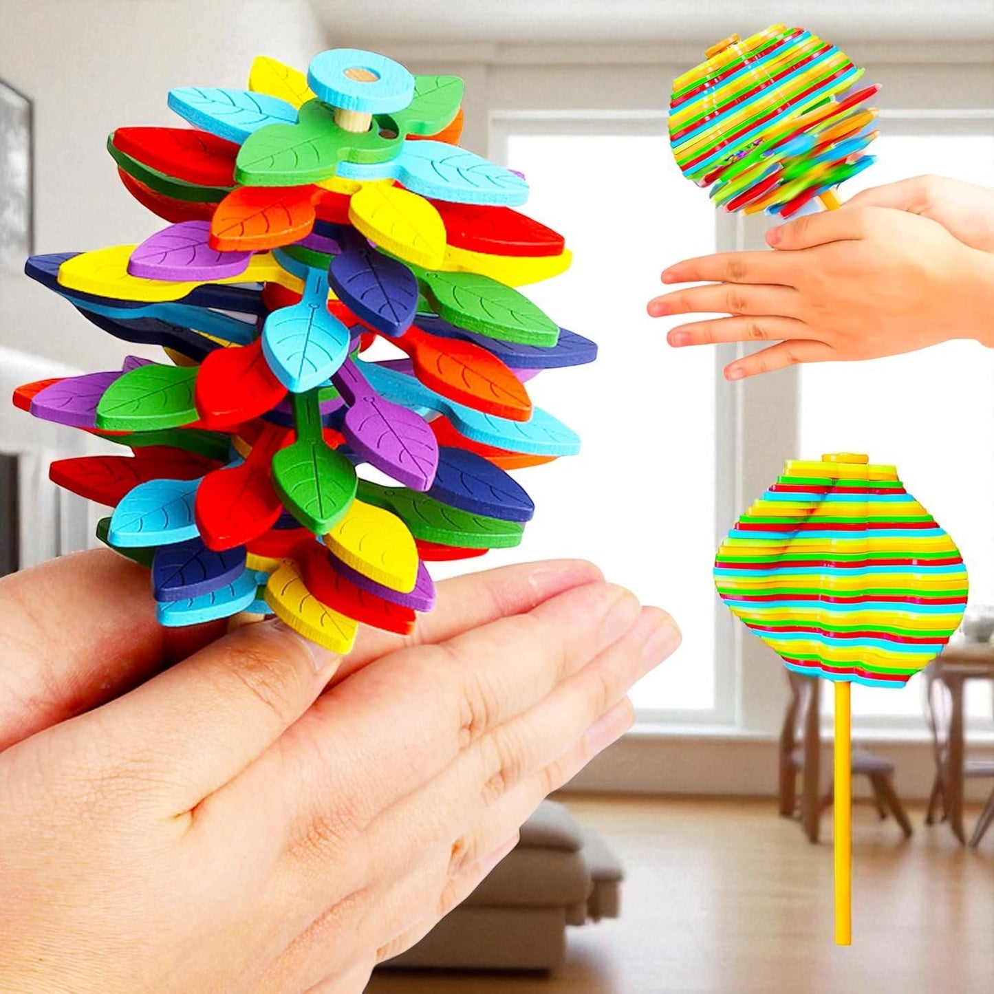 Spinning Candy Flower Toy for Kids - Stress Relief Toy