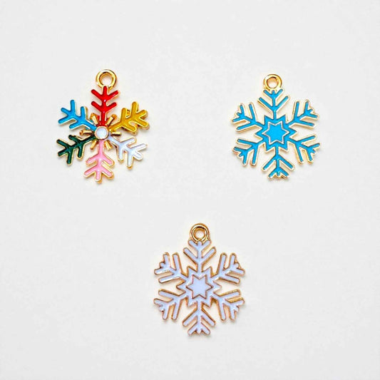 Christmas Snow Flakes Charms