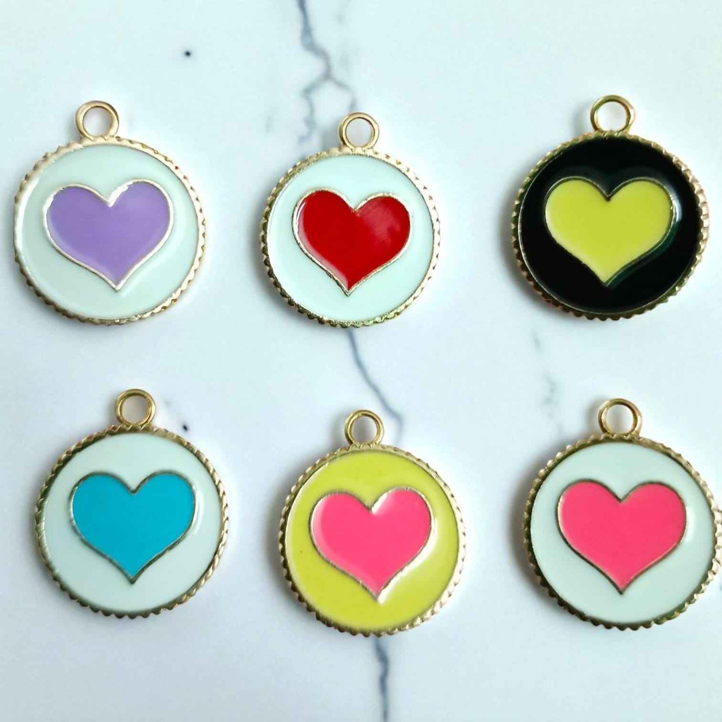 Circle Heart Charm