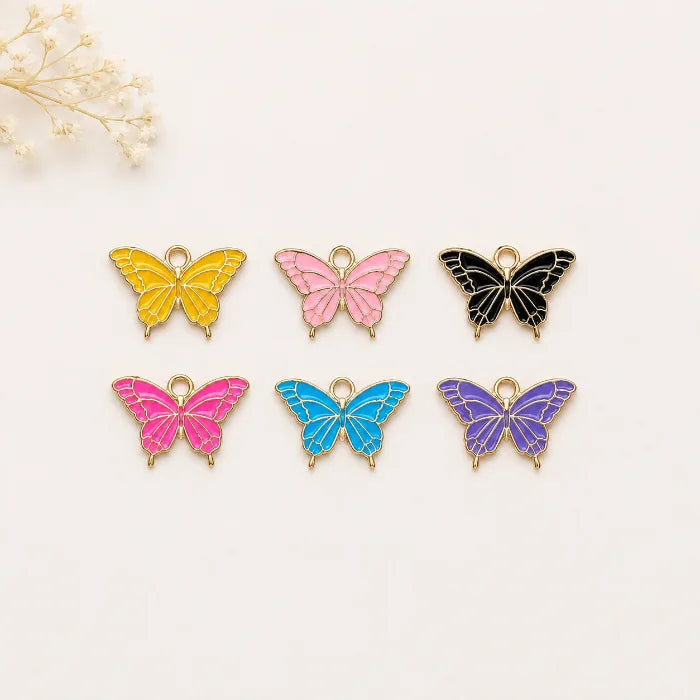 Metal Butterfly Charms - Type 2