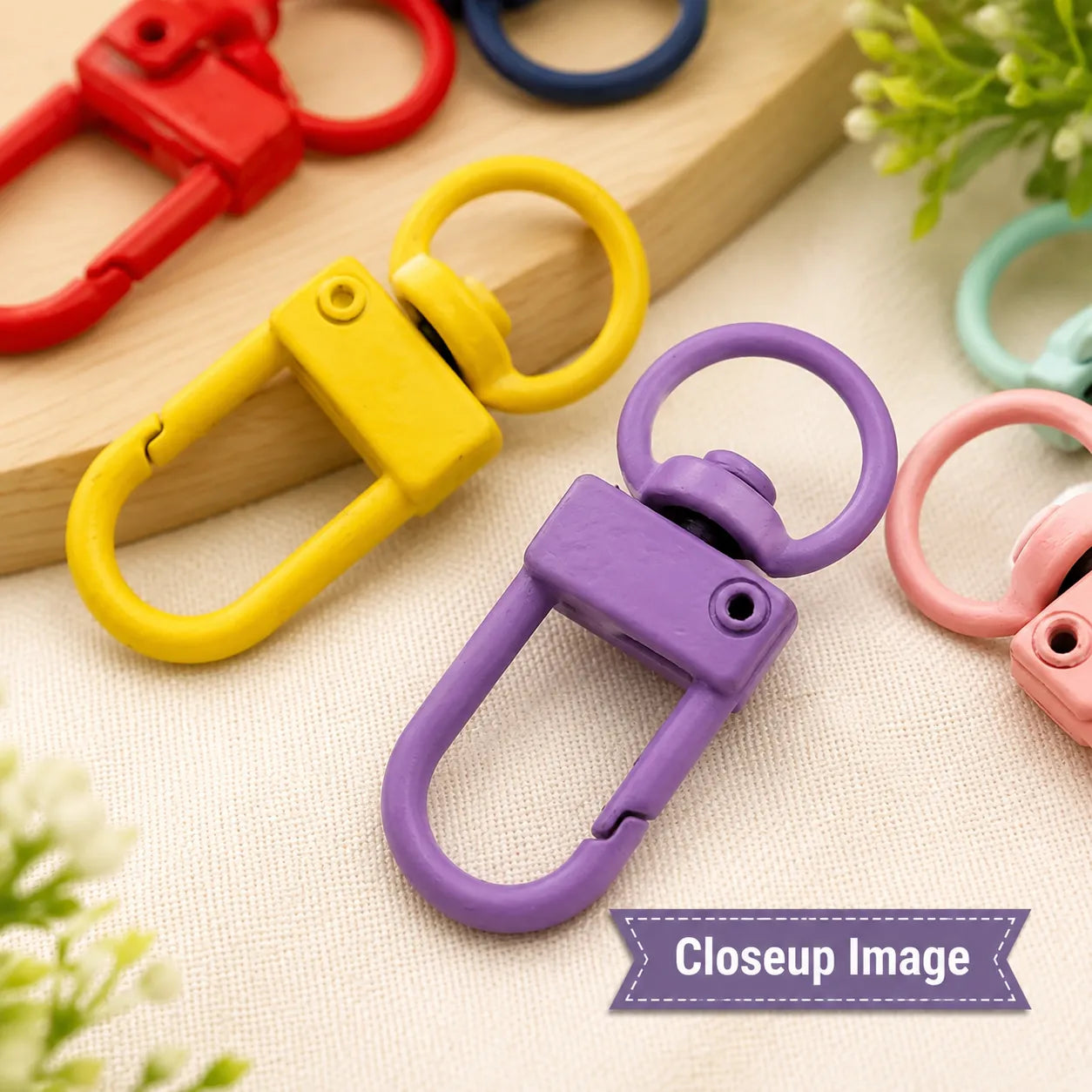 Colorful Swivel Lobster Claw Clasps
