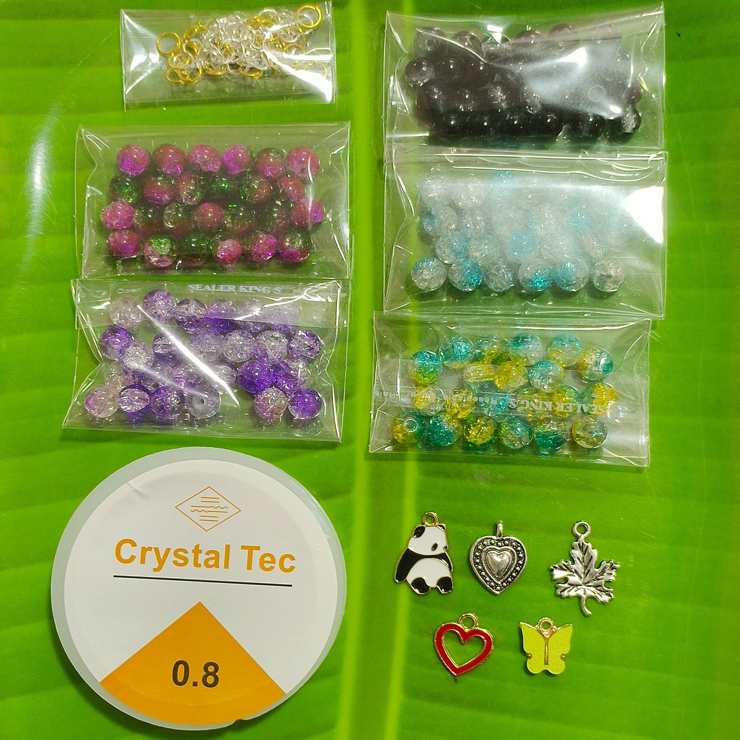 Crackle Combo with Elastic and Charms