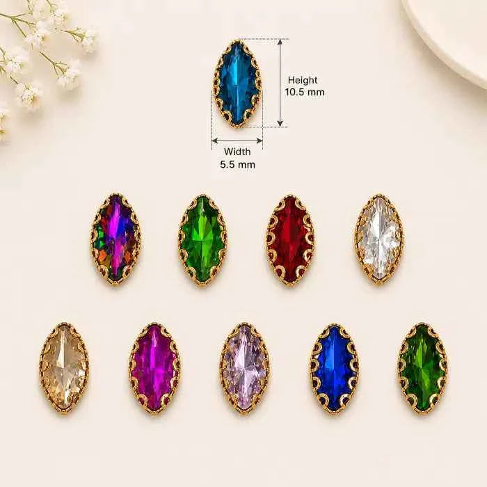Eye Shape Clip Stone