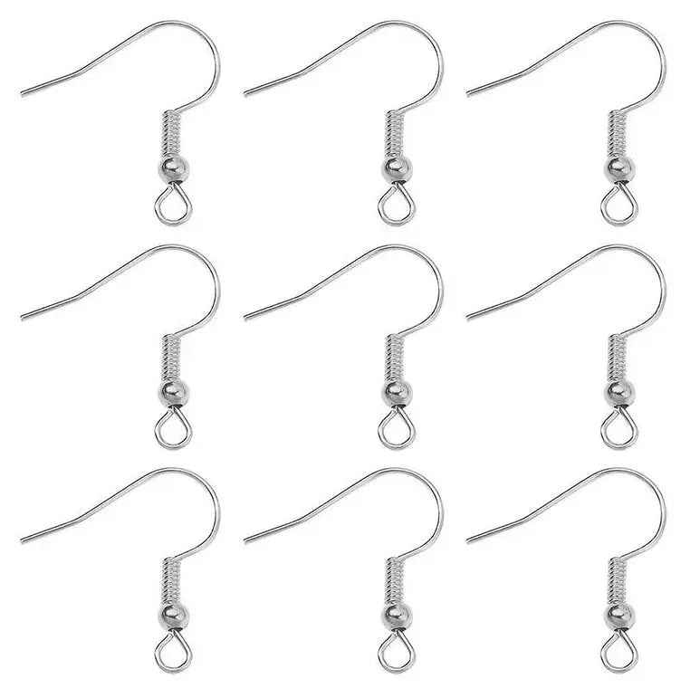 Fish Hook Silver - Pair (2 Pc)