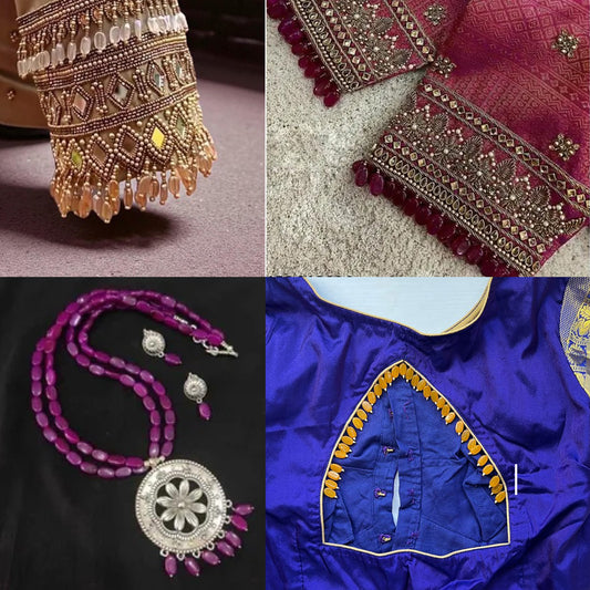 Violet - Flat Oval Glass Hanging Beads for Jewelry Making - 10 Pcs