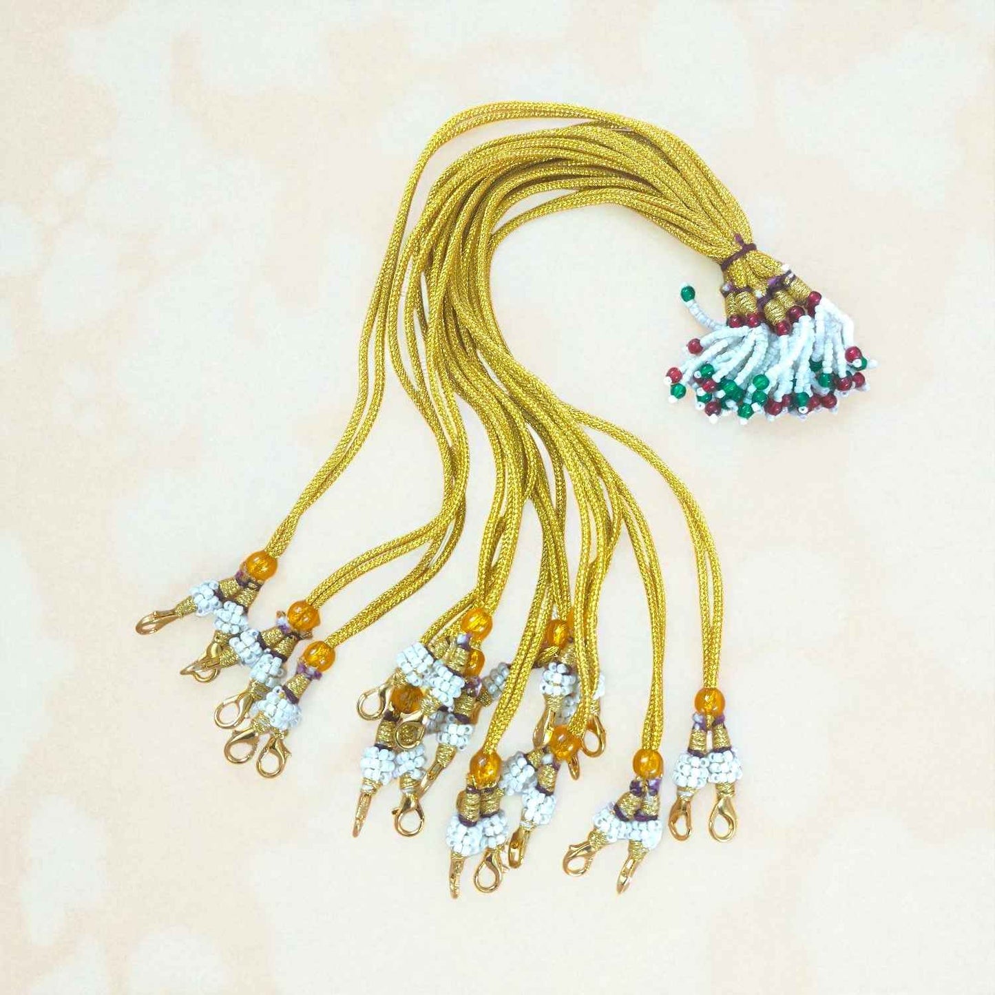 Golden Adjustable Dori Necklace Back Rope for Jewellery Making - 1 Pc