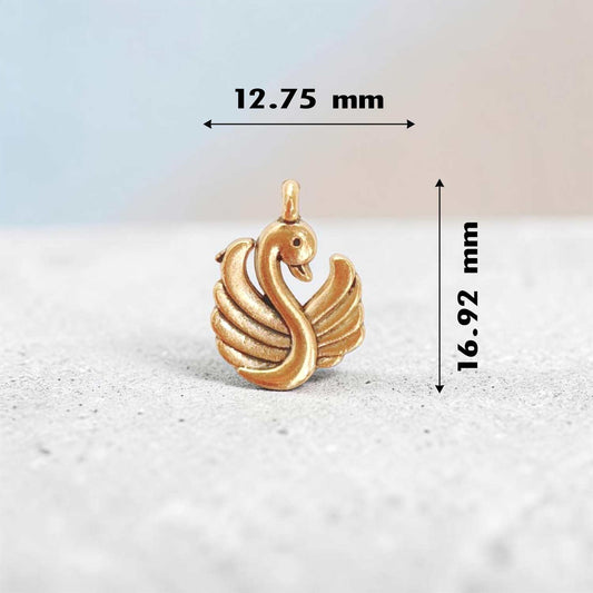Golden Peacock Metal Charms