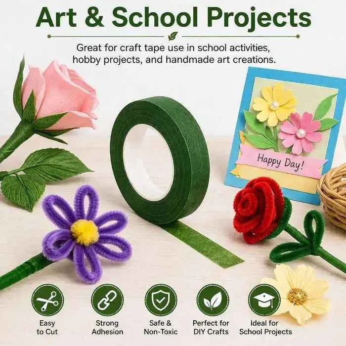 Green Floral Tape for Flower Making