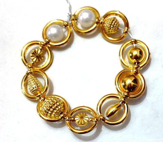 Hallow Spacer Ring with Two Side Holes - 50 Pcs