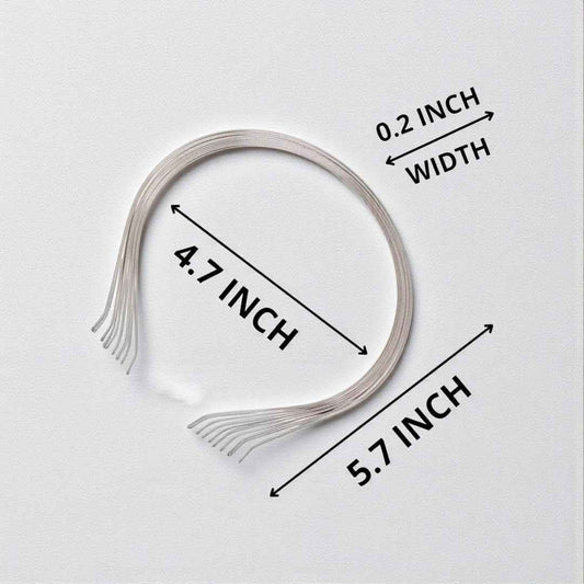 Metal Head Band Base (Silver) - 1 Pc
