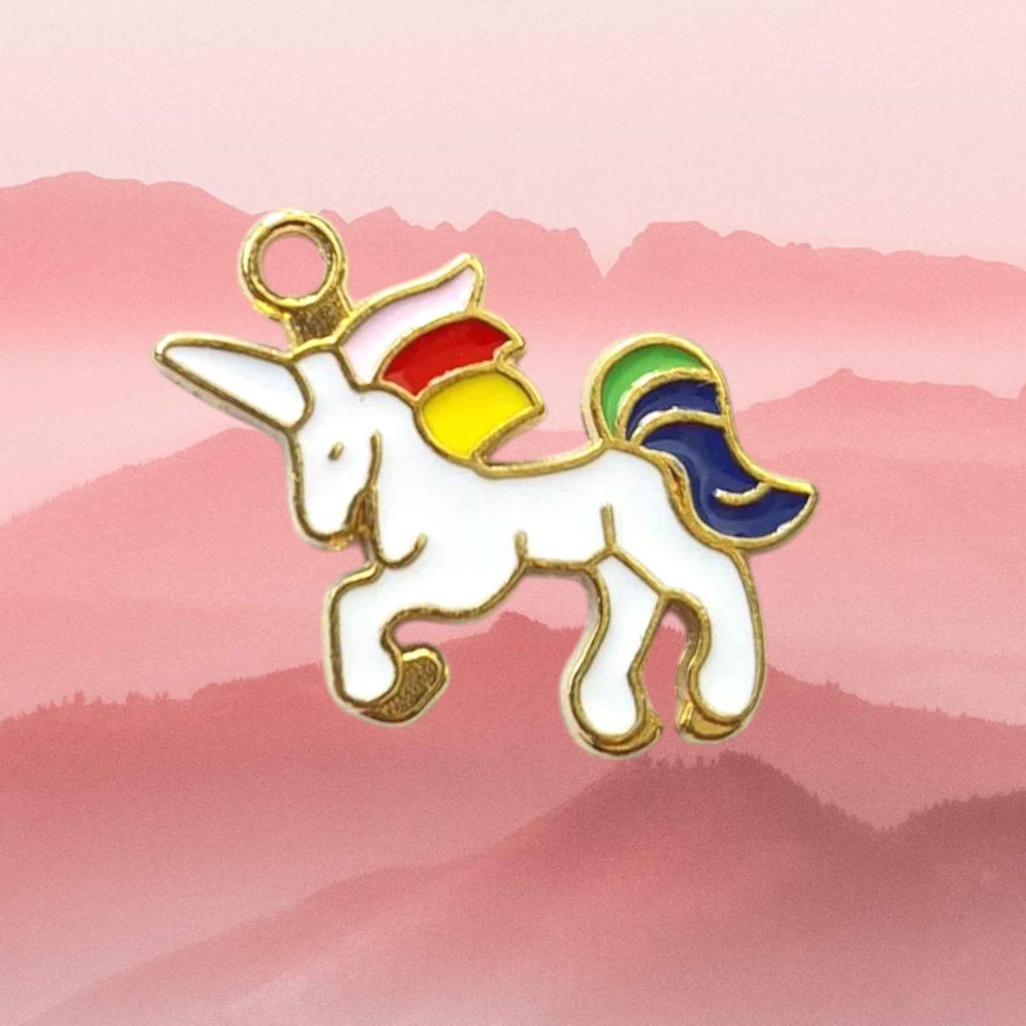 Multicolor Unicorn Charm