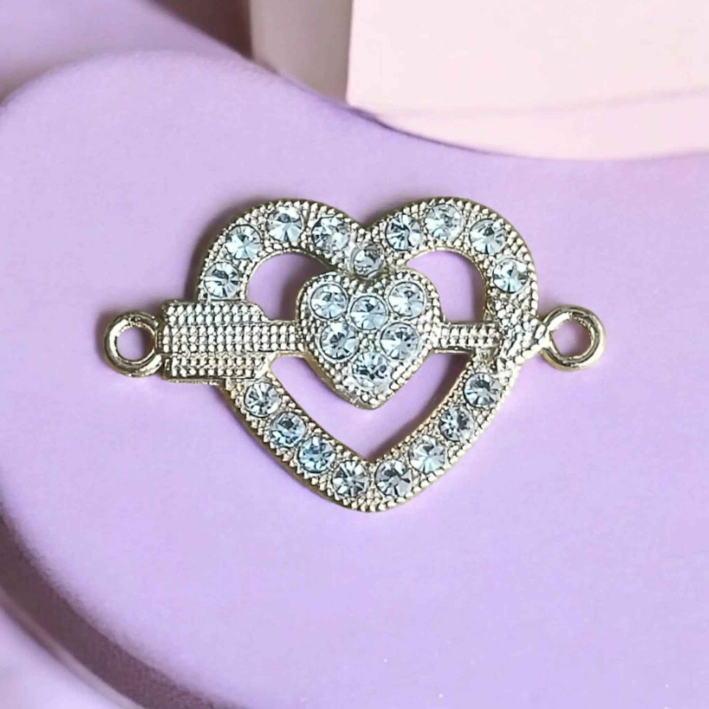 Stone Heart with Arrow Hook