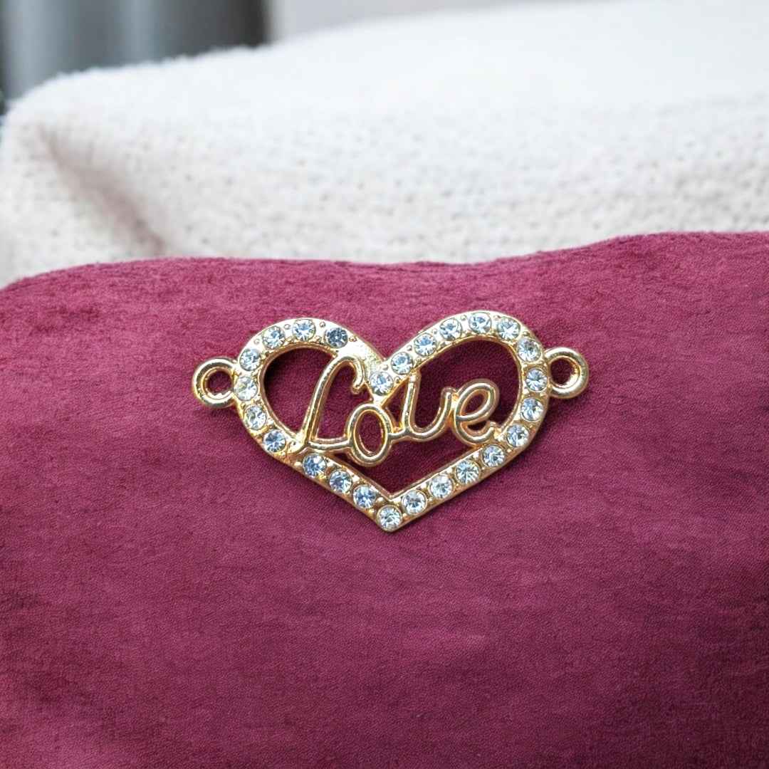 Love Word Stone Charm