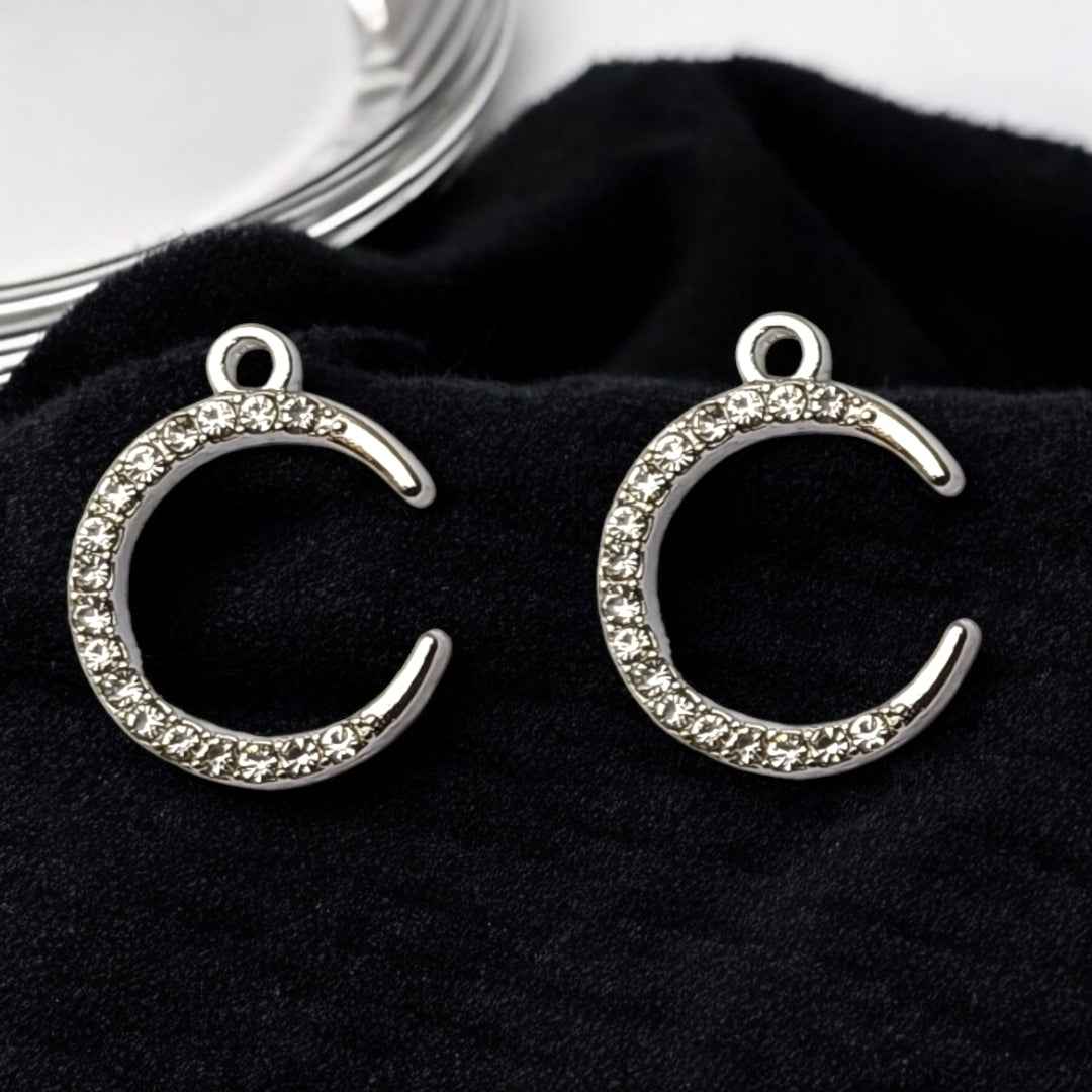 Luxury Stone Moon Charm