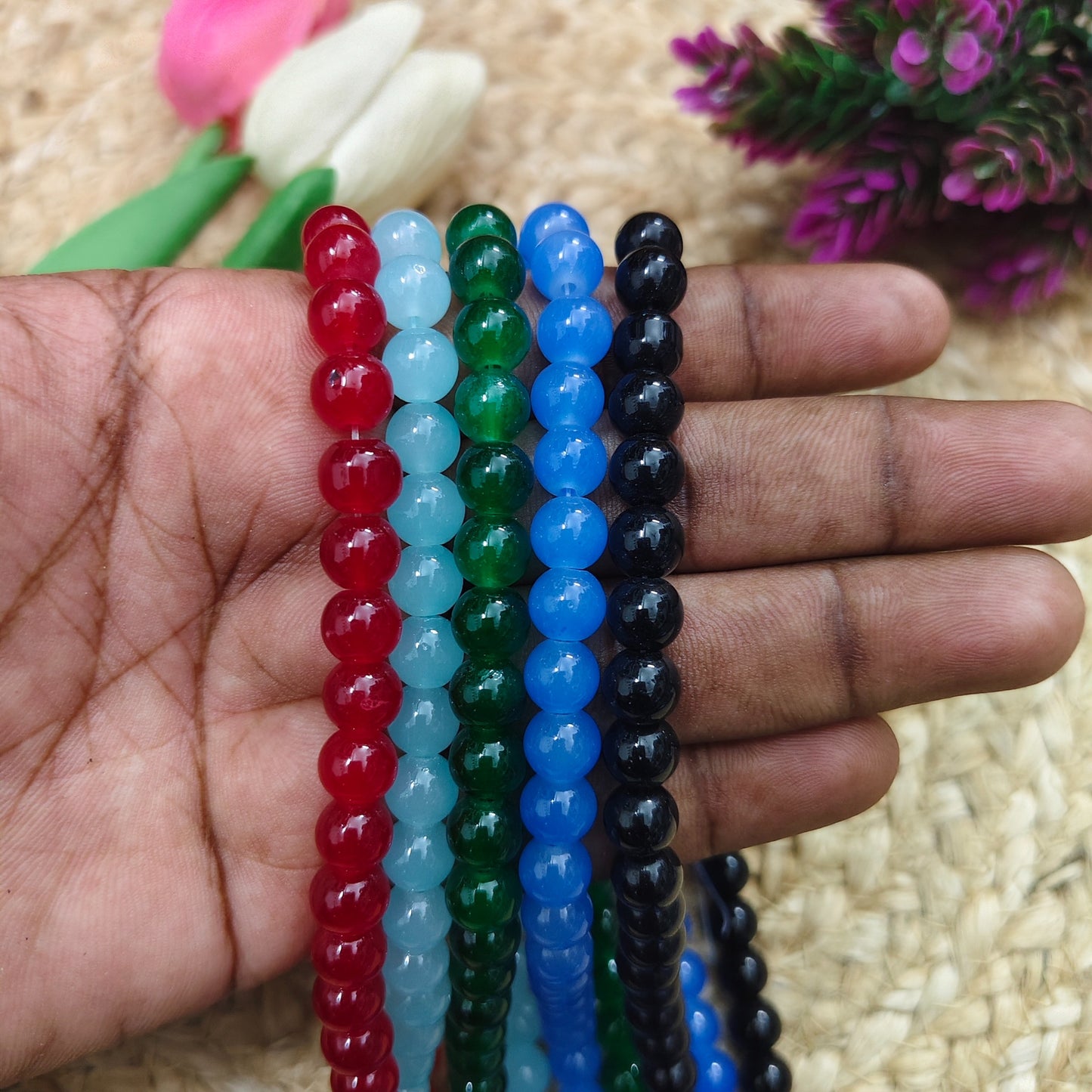 Jelly beads combo in assorted colors for jewellery making and DIY craft projects