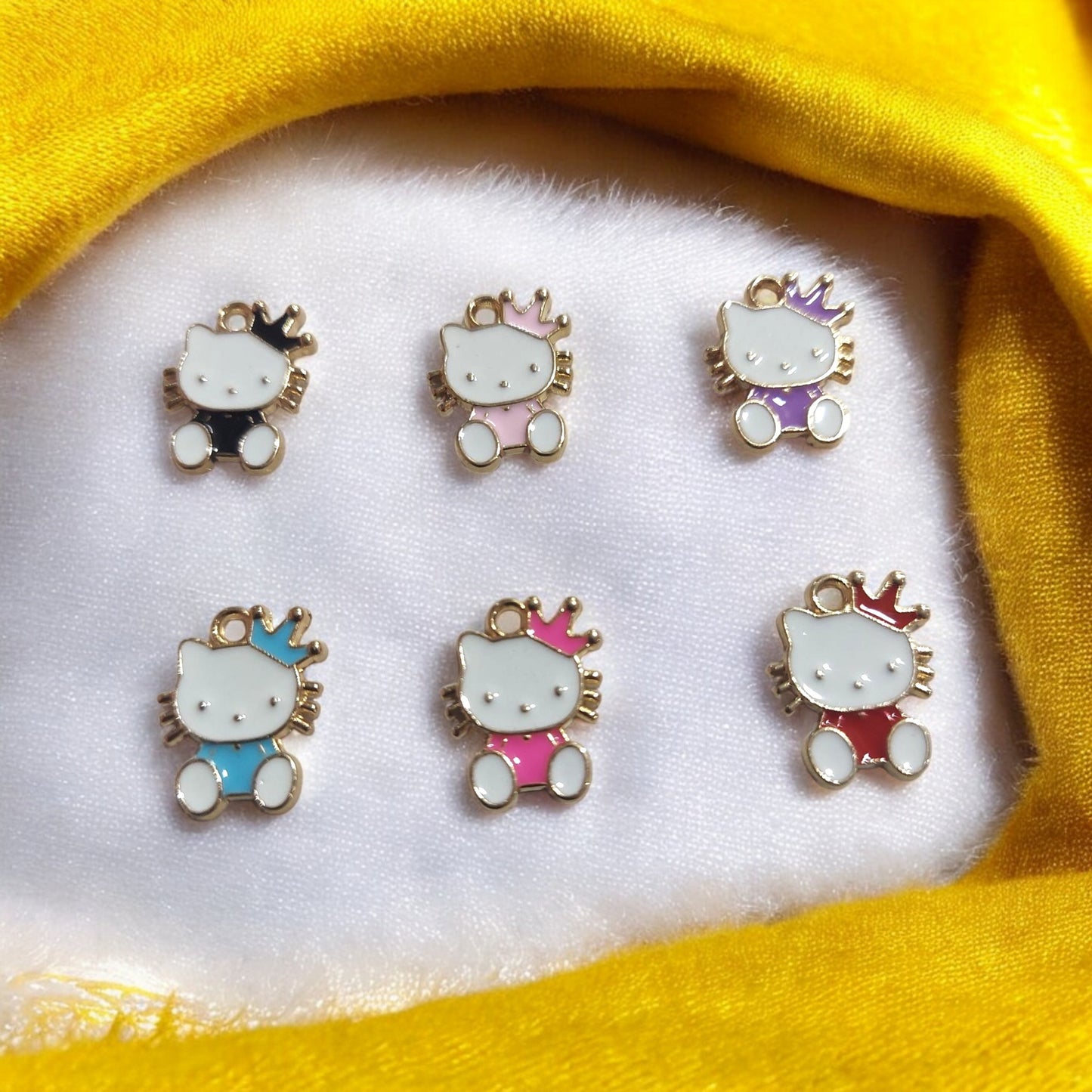 Crown Kitty Charm