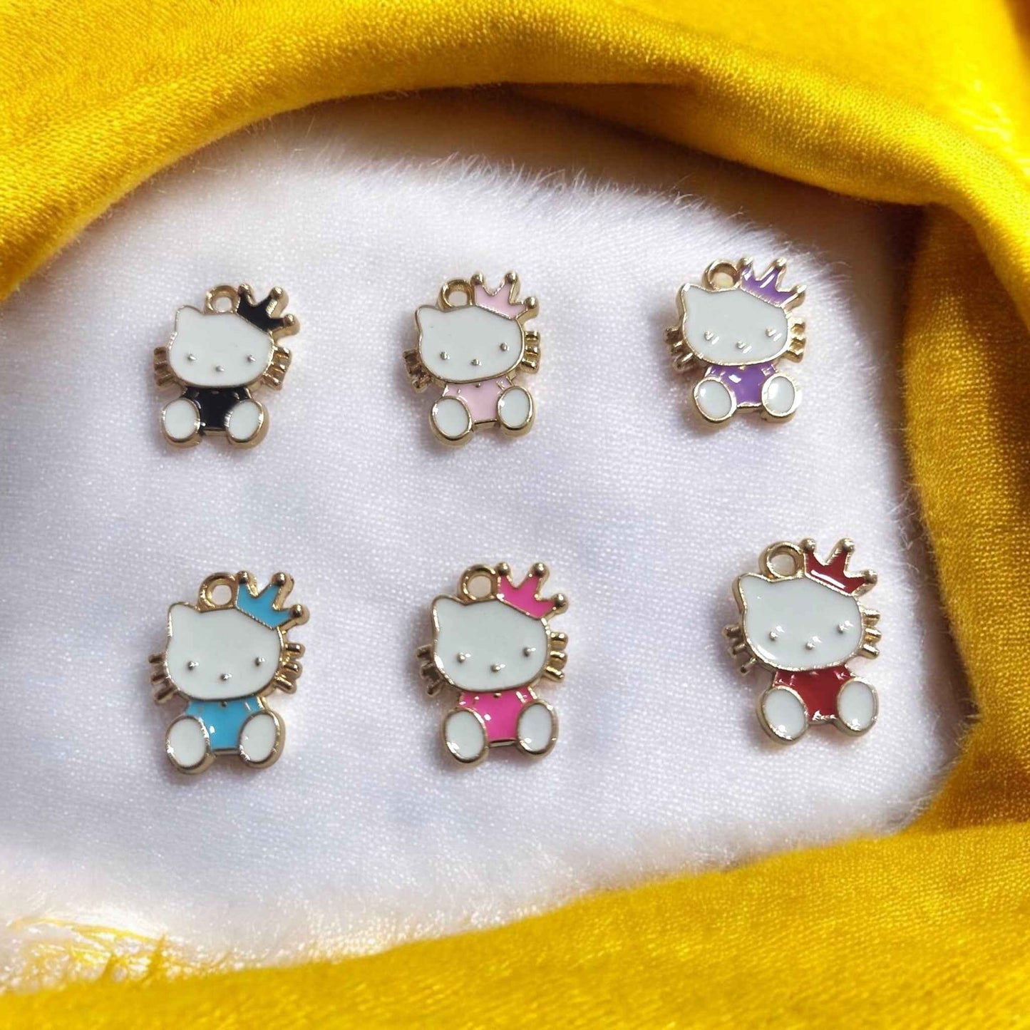 Crown Kitty Charm