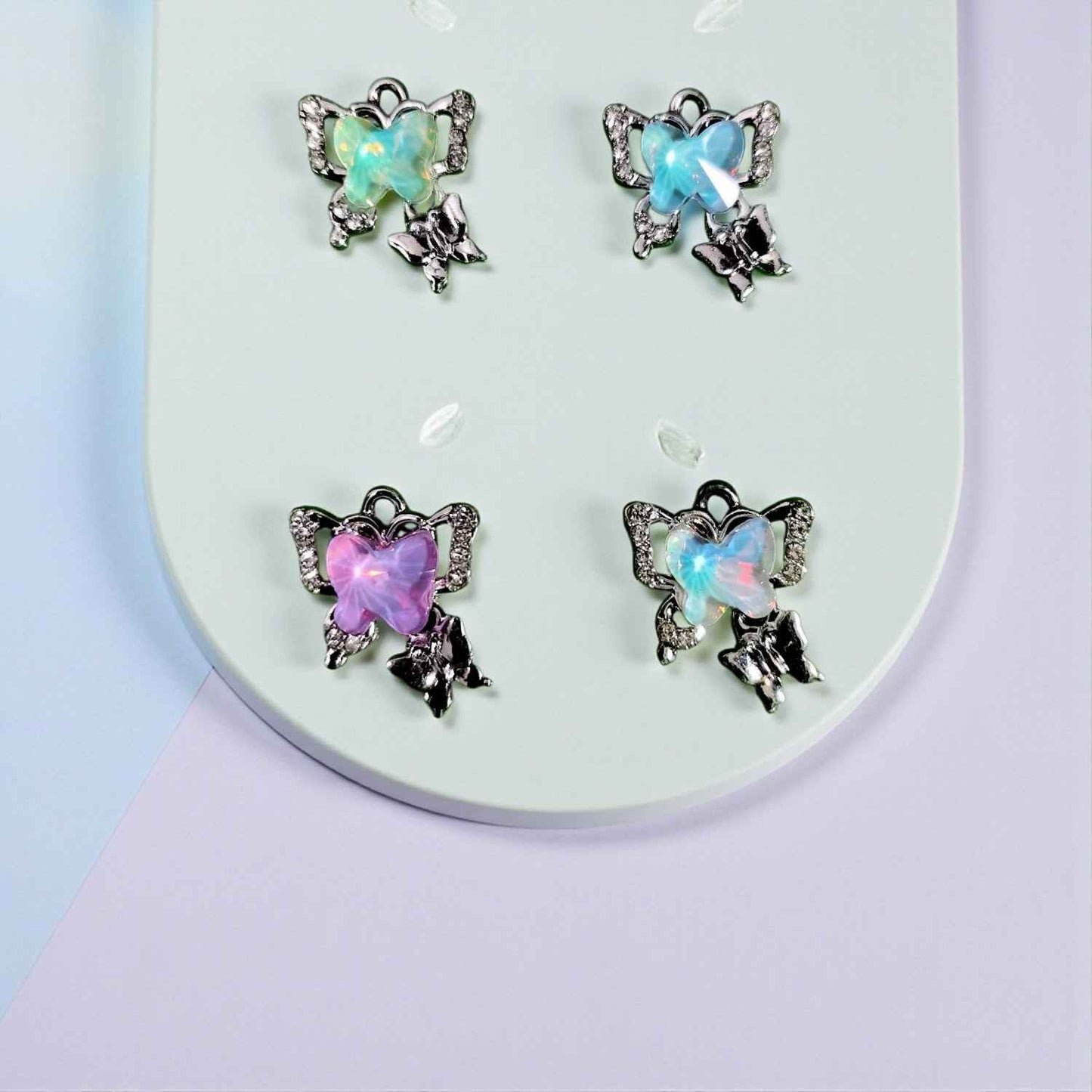 Luxury Butterfly Shimmering Stone Charm (Type 3) - 1 Pc