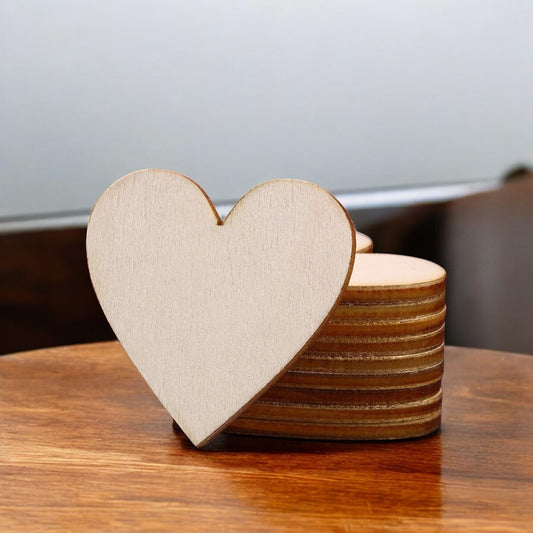 Heart MDF Base - Pack of 5 Pcs