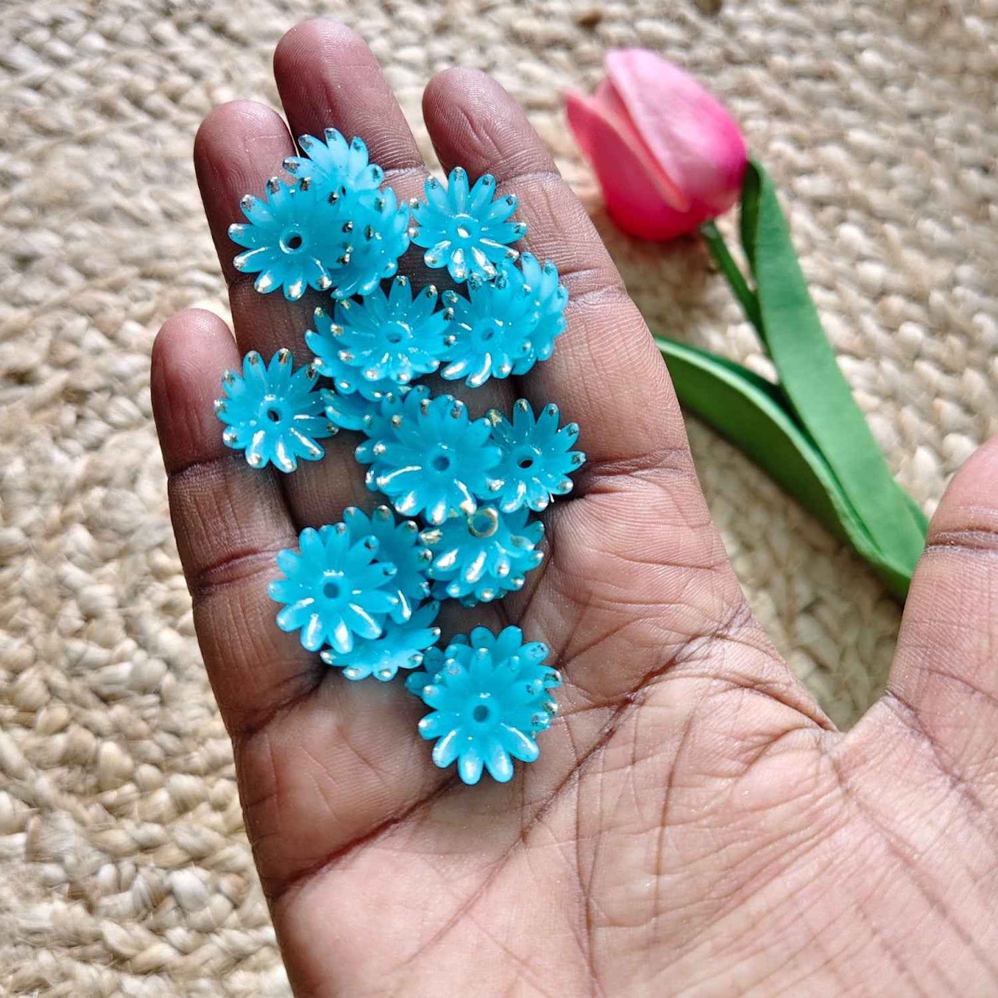 Matt Finish Acrylic Daisy Flower - Blue (10 gms)