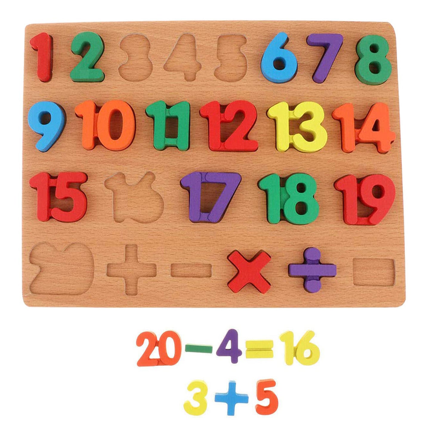 Wooden Alphabets and Number Board Puzzles for Kids