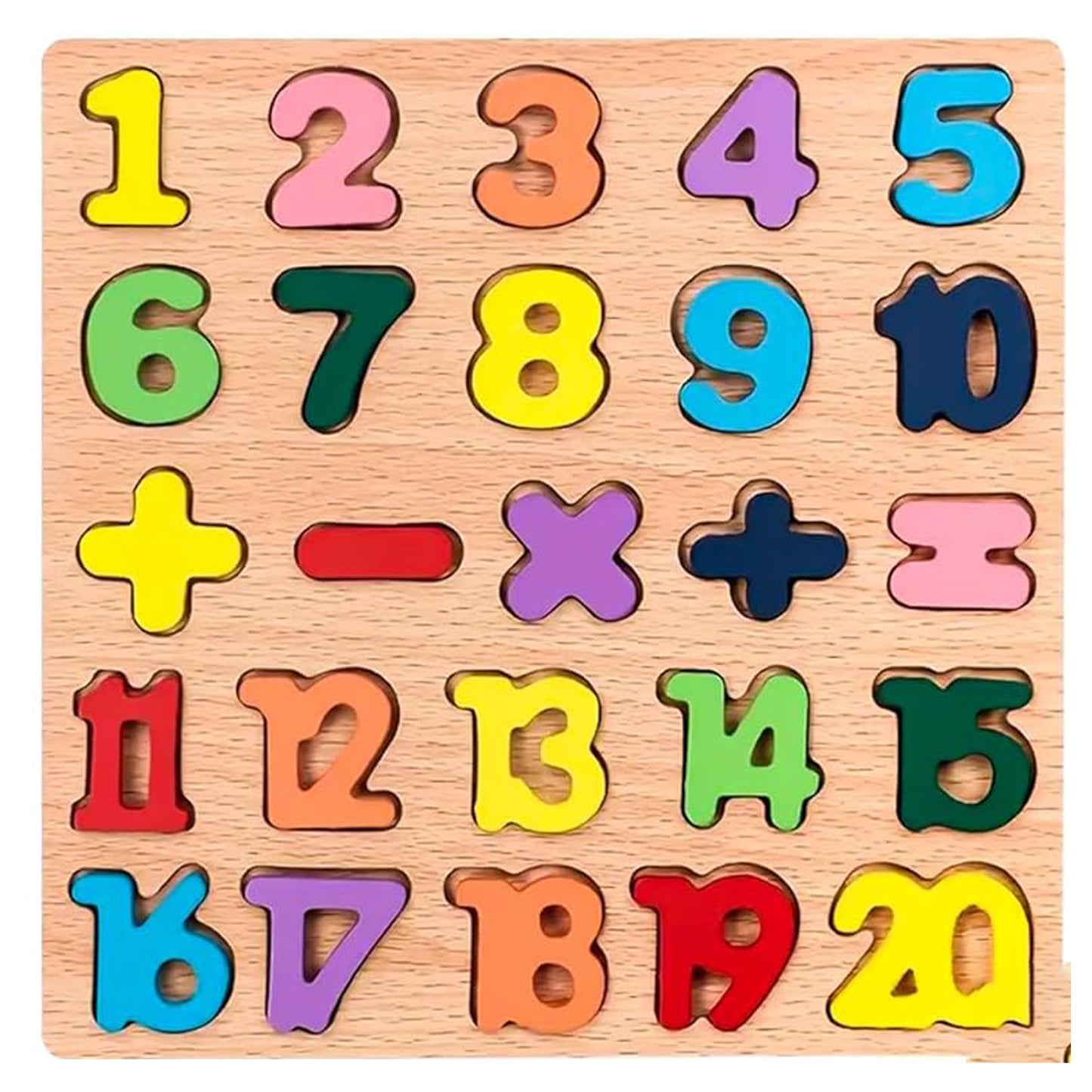 Wooden Alphabets and Number Board Puzzles for Kids