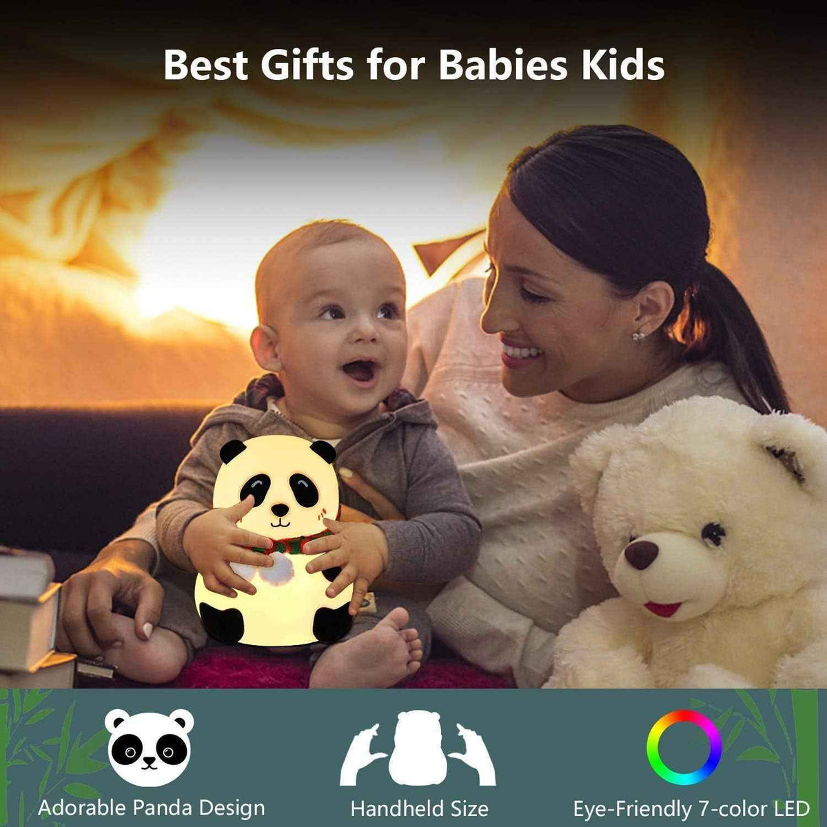 Silicone Panda Night Light for Kids
