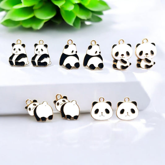 Cute panda charm for bracelets and keychains