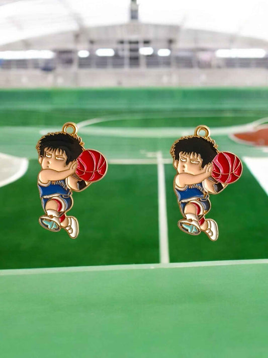 Basketball Player with Ball Charm
