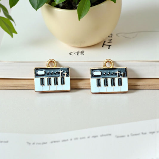 Piano Charm for Jewelry Making - 1 Pc