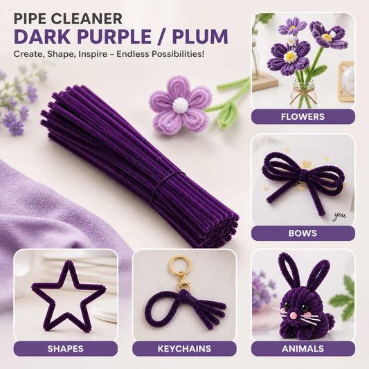 Pipe Cleaner - Dark Purple Color
