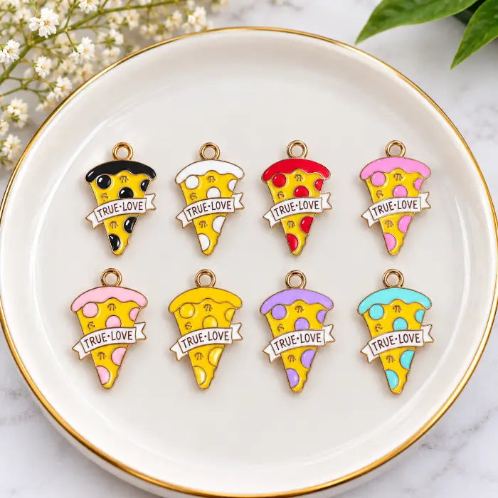Pizza Love Charms