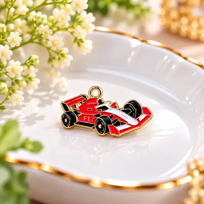 Red F1 Race Car Charm