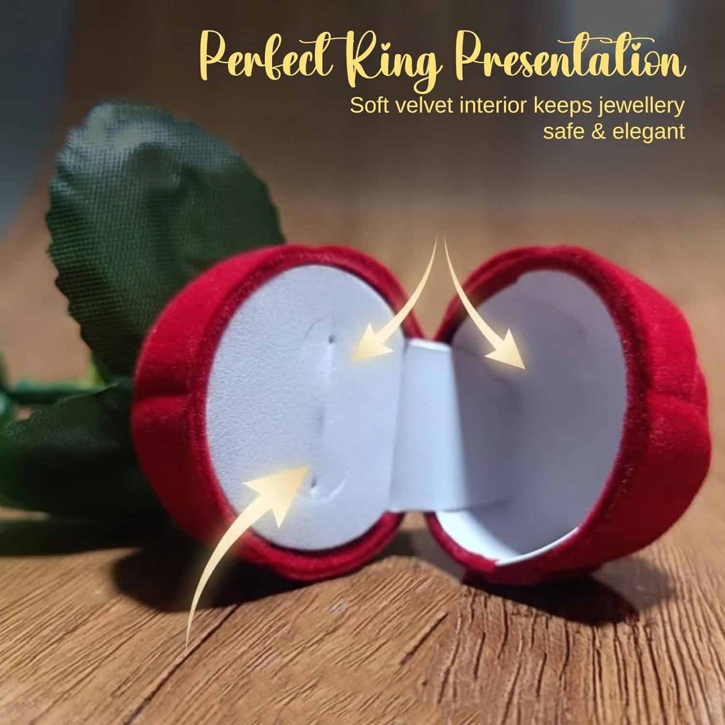 Rose Ring Holder Valentine Gift - 1 Pc