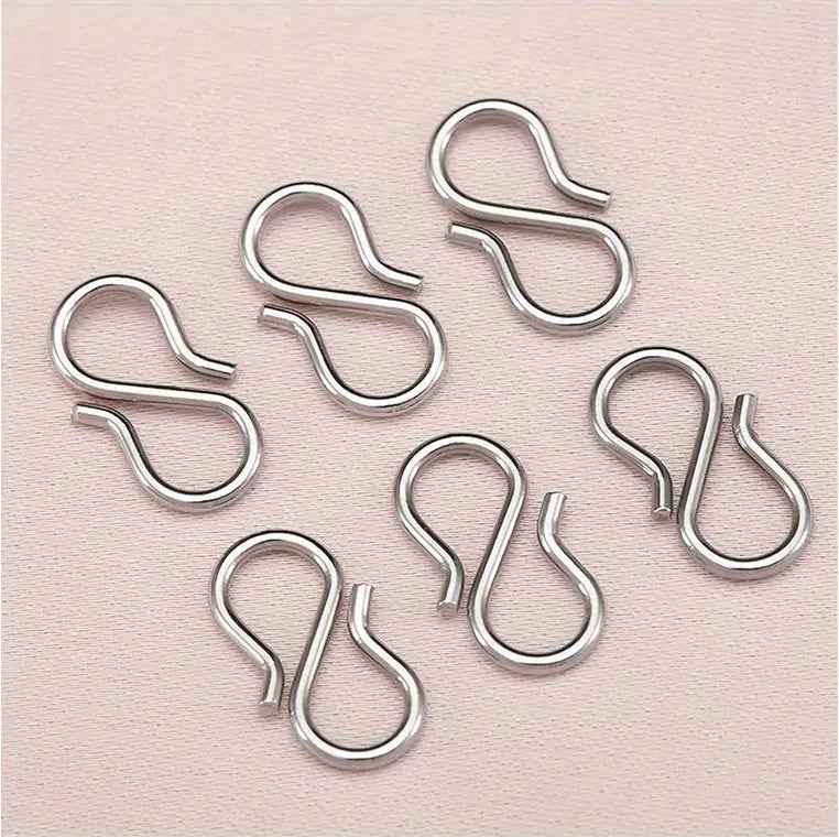 S Hook Silver - 10 PC