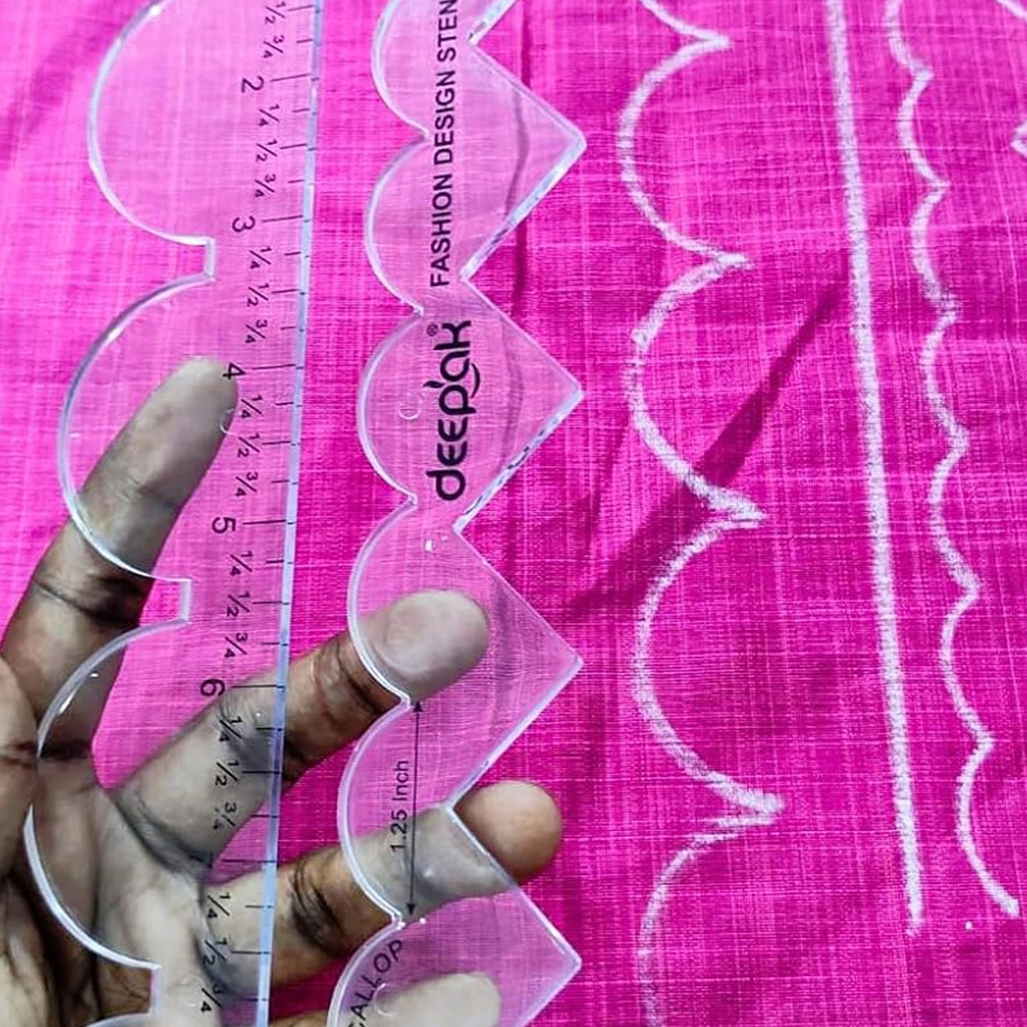 4 in 1 Multi purpose Scallop Scale - Pattern Drafting Tool