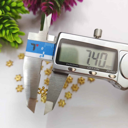 Golden Flower Spacer Beads for Jewelry Making (Type II)
