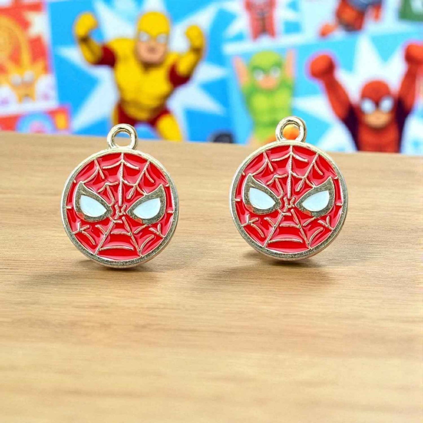 Spiderman Charm for Jewelry Making – 1 Pc