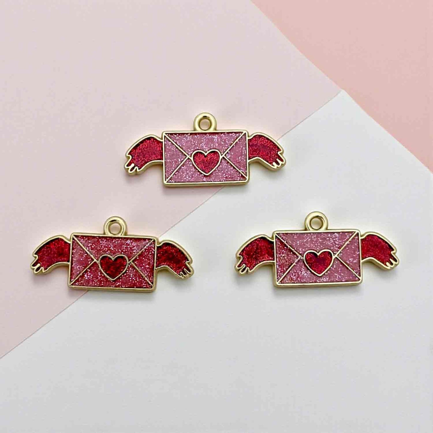 Valentine Charm Love Letter Wings - 1 Pc