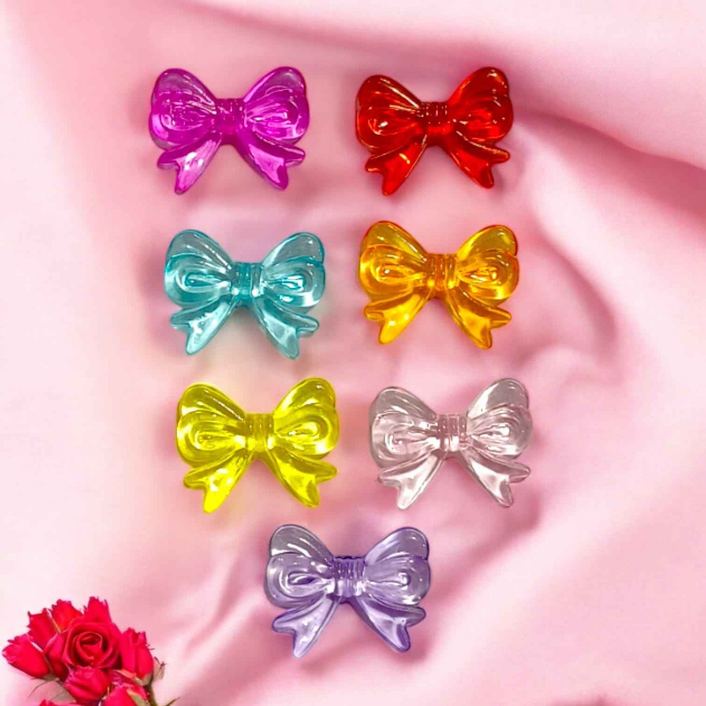 Bow for Phone Charm Making - 5 Pc Mixed Color - Big Size