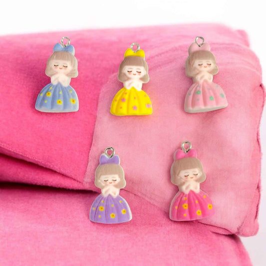 Girl Doll Charm - Multicolor
