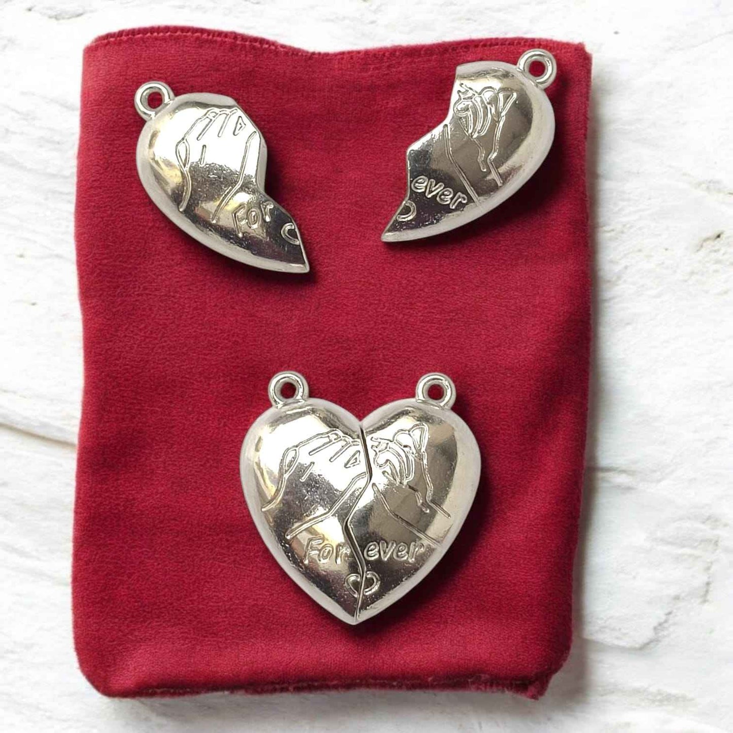 Forever Heart Magnetic Charm - Silver