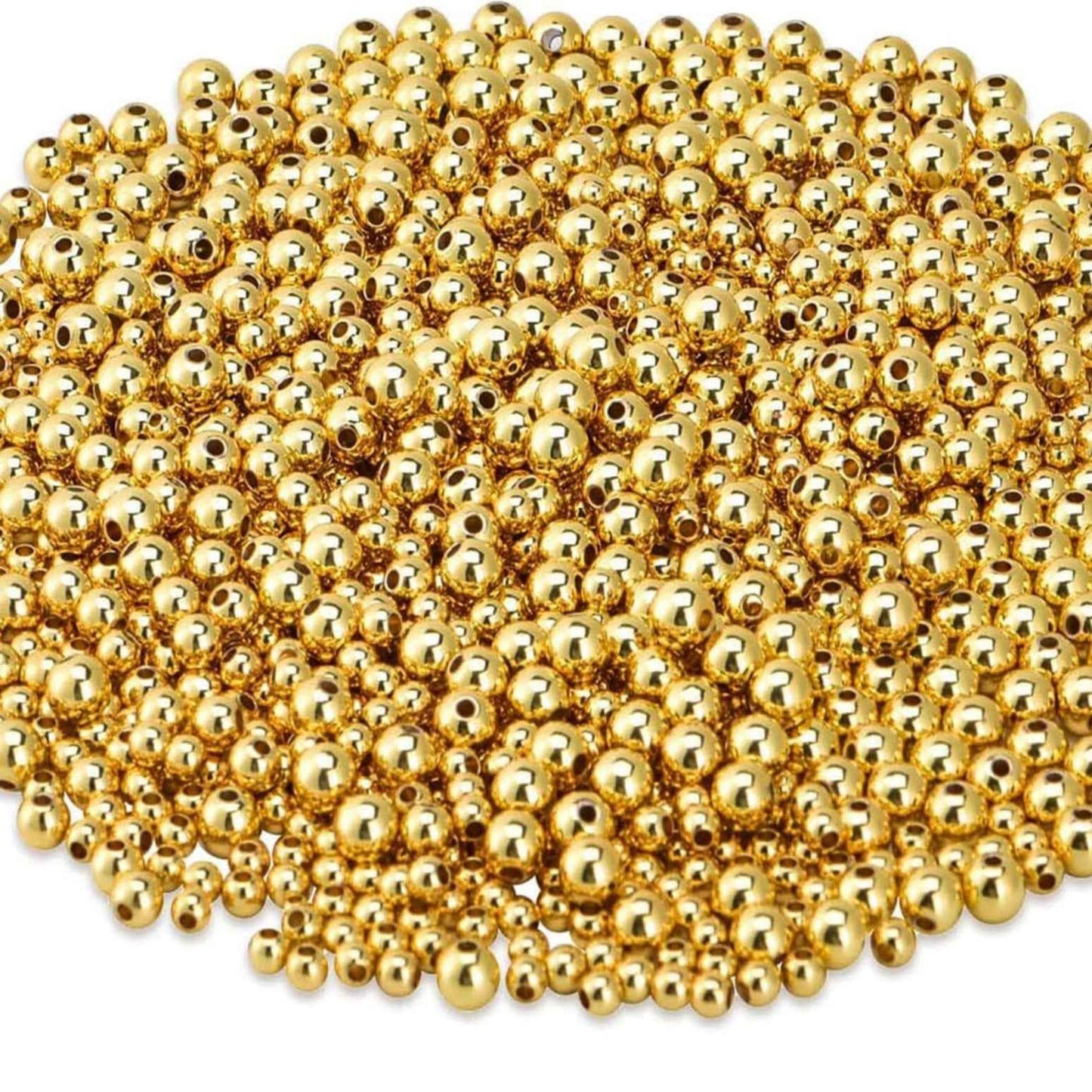 Gold Spacer Ball - 3 mm ( 10 gram)