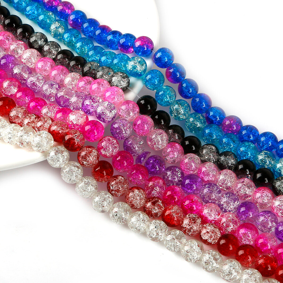 Crackle Beads for Bracelet and Jewelry Making